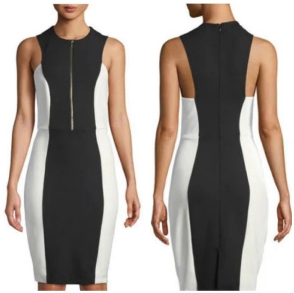 Neiman Marcus Dresses & Skirts - Neiman Marcus Color Block Slimming Sheath Dress